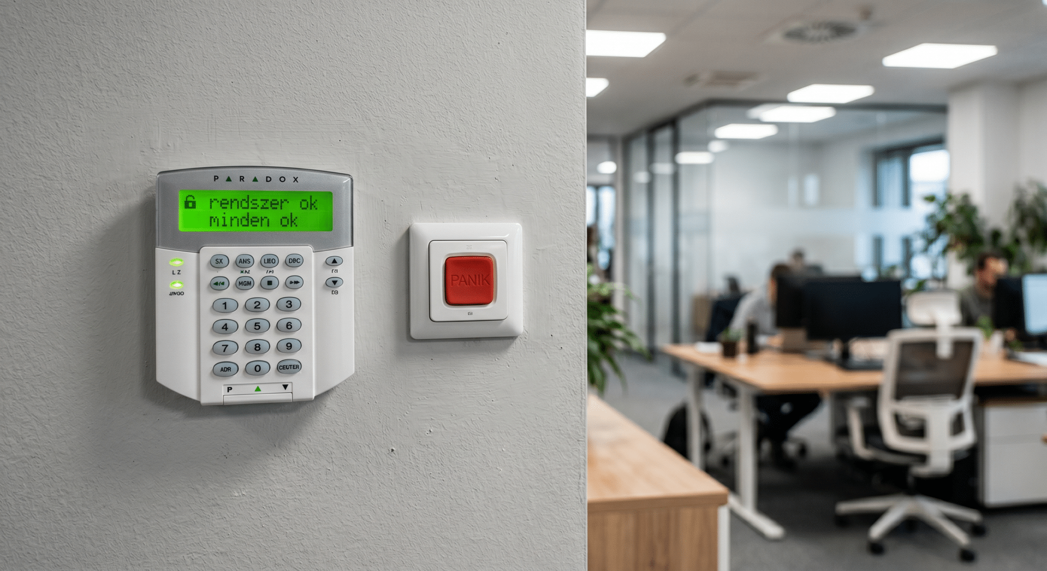 Paradox riasztókezelt és pánikgomb intézménybe – Vindexium riasztórendszer telepítés